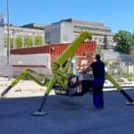 Paletli (orumcek) mini vinc is basinda - Makina Gündem